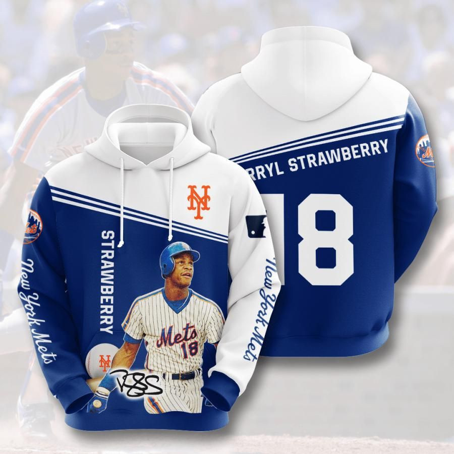 New York Mets No1393 Custom Hoodie 3D Size S to 5XL