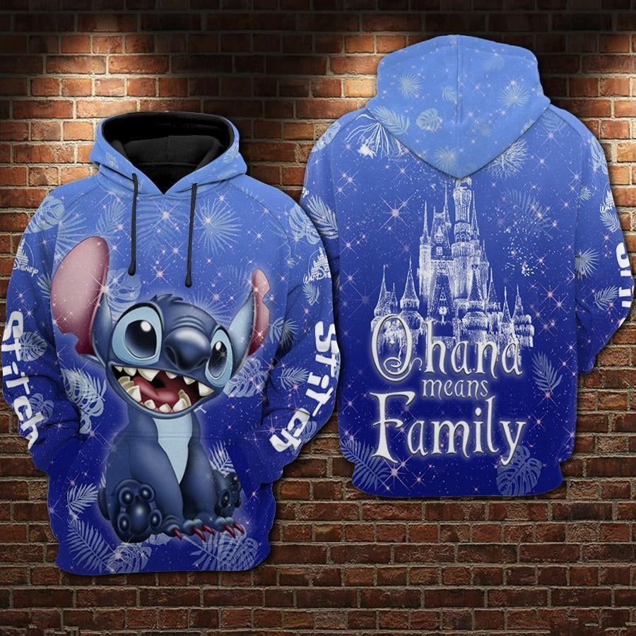 StitCH Ohana Means Family Unisex Size Hoodie