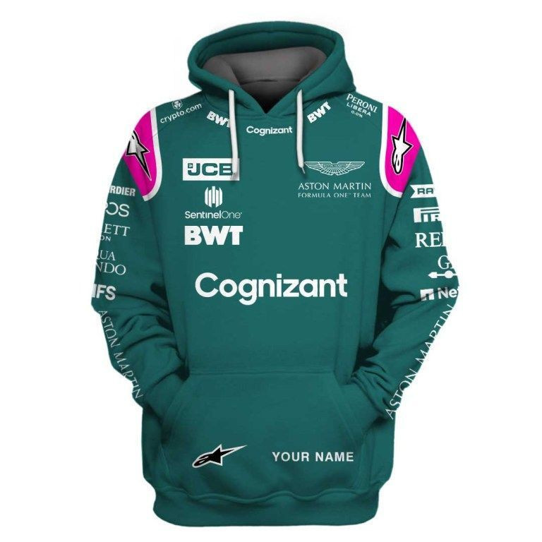 Personalized Racing Gift For Racer F1 Racing Team Aston Martin Hoodie