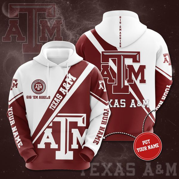 Personalized Texas Am Aggies No1941 Custom Hoodie 3D