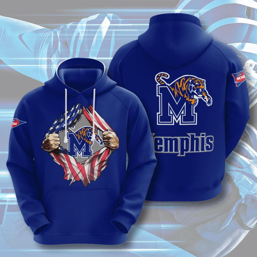 Memphis Tigers No1127 Custom Hoodie 3D