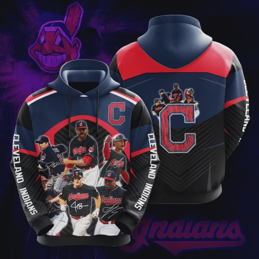 Cleveland Indians 3D All Over Printed Hoodie, Zip- Up Hoodie