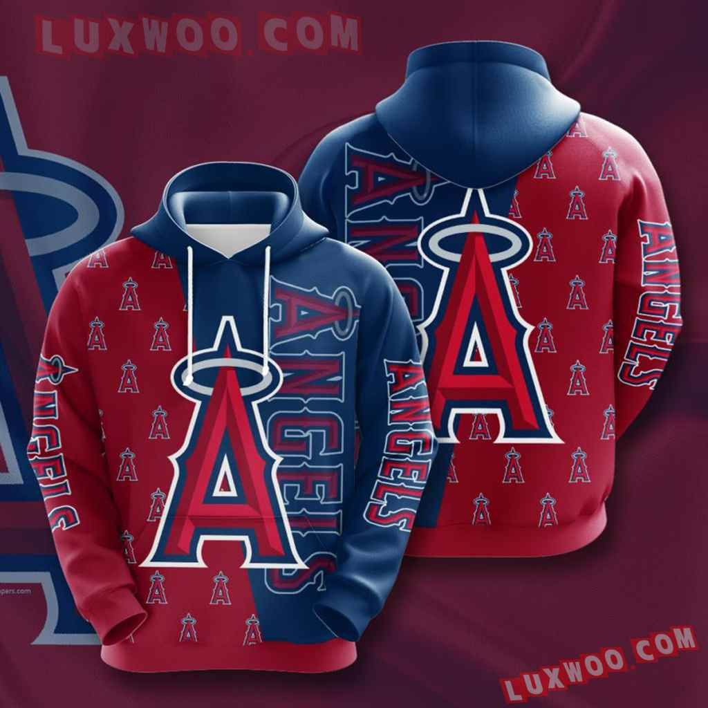 Mlb Los Angeles Angels 3d Hoodies Printed Zip Hoodies Sweatshirt Jacket  2021