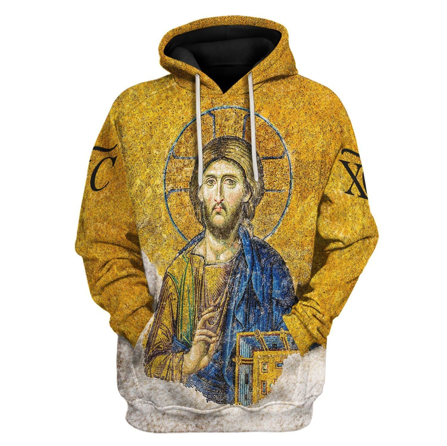 Orthodox Jesus 3D All Print Hoodie, Zip- Up Hoodie