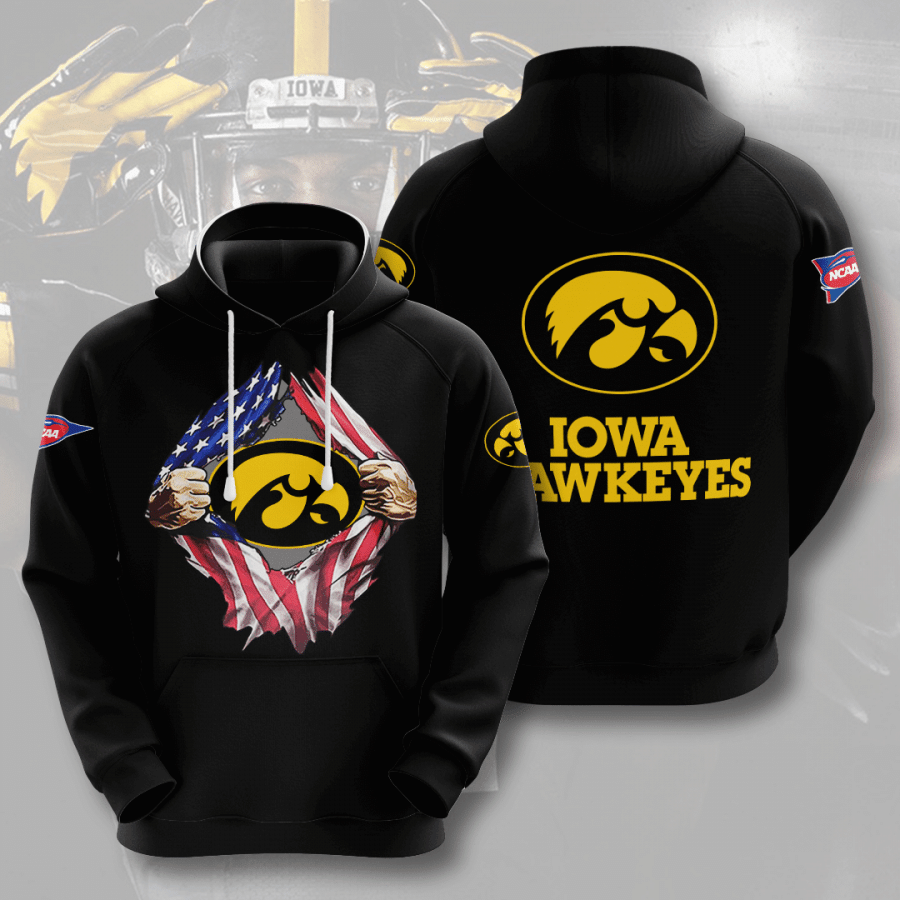 Iowa Hawkeyes 3D All Over Print Hoodie, Zip-up Hoodie