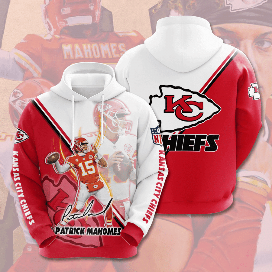 Sports American Football Nfl Kansas City Chiefs Patrick Mahomes Usa  Hoodie 3d 2021