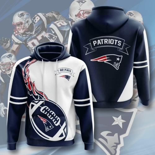 Amazon Sports Team Nfl New England Patriots No680 Hoodie 3D Size S to 5XL