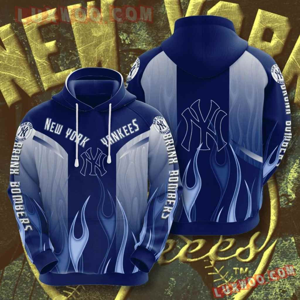 Mlb New York Yankees 3d Hoodies Printed Zip Hoodies Sweatshirt Jacket  2021