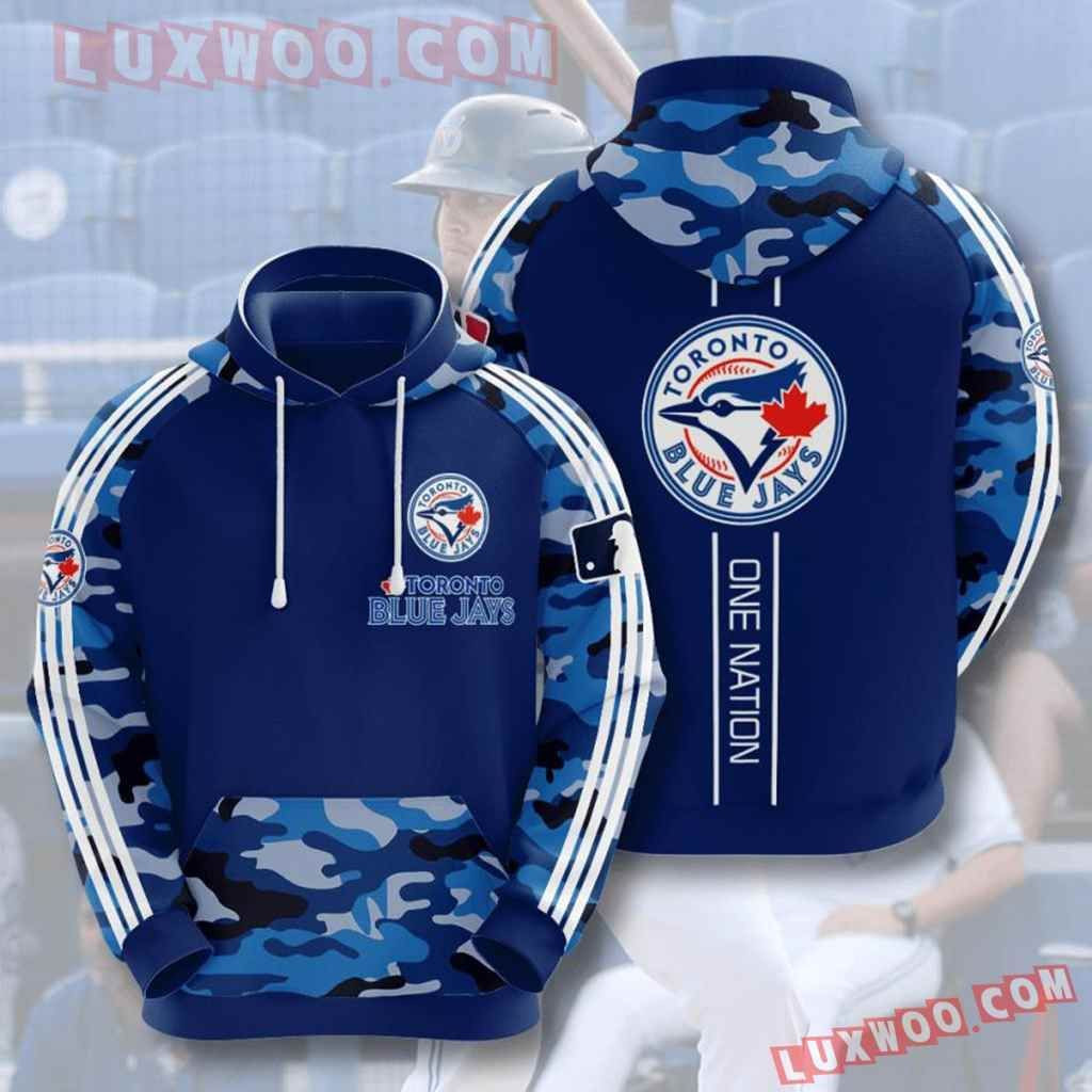 Mlb Toronto Blue Jays 3d Hoodies Printed Zip Hoodies Sweatshirt Jacket  2021