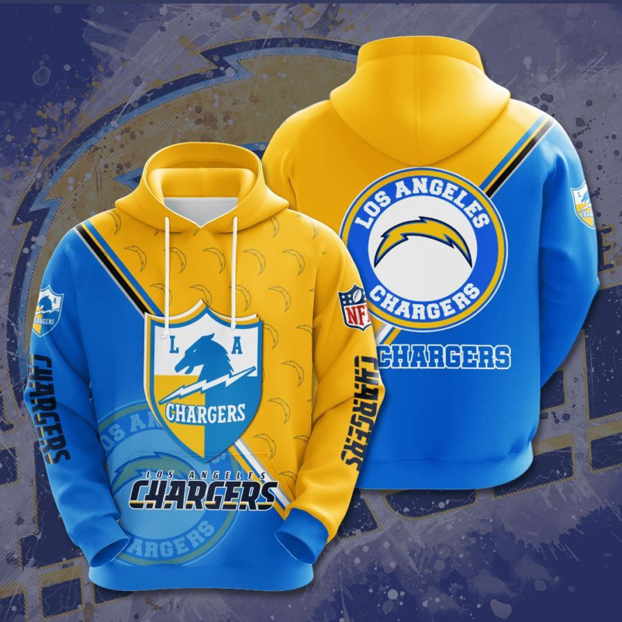 Los Angeles Chargers No1023 Custom Hoodie 3D