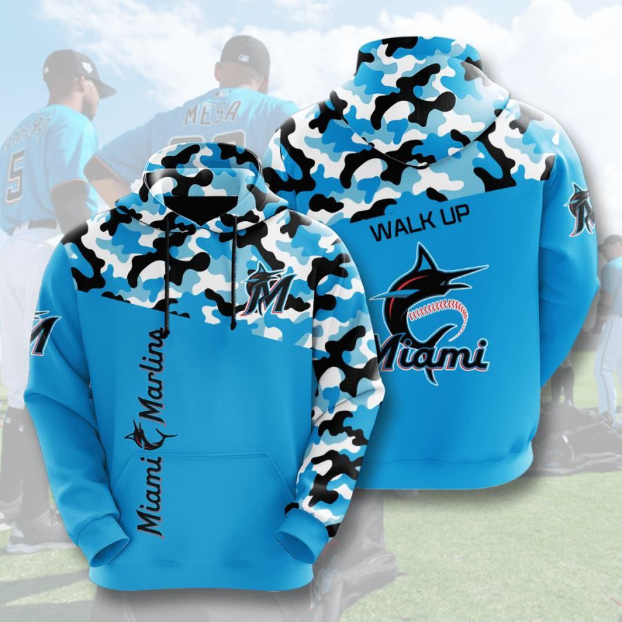 Miami Marlins No1157 Custom Hoodie 3D