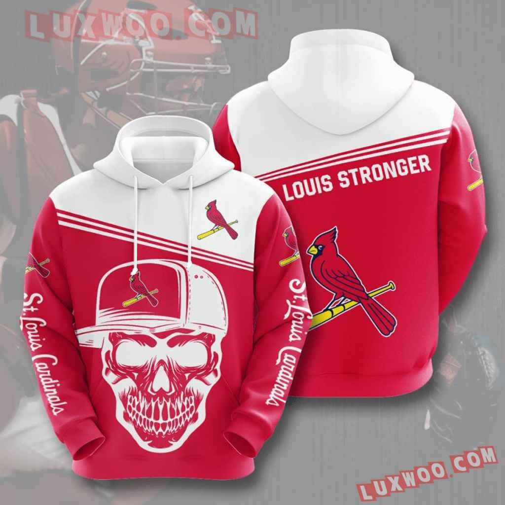 Mlb St Louis Cardinals 3d Hoodies Printed Zip Hoodies Sweatshirt Jacket 2021