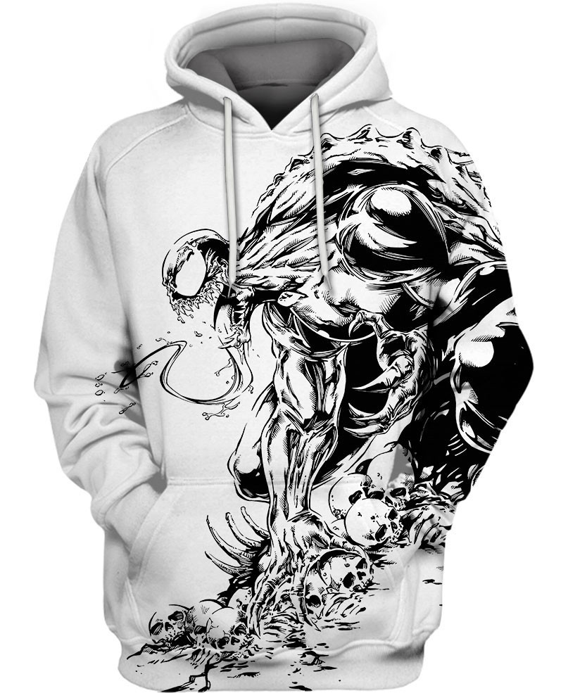 Klyntar 3D All Print Hoodie, Zip- Up Hoodie