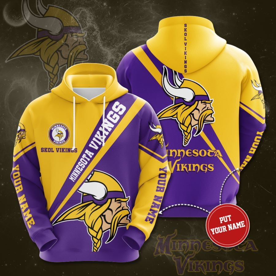 Personalized Minnesota Vikings No1249 Custom Hoodie 3D