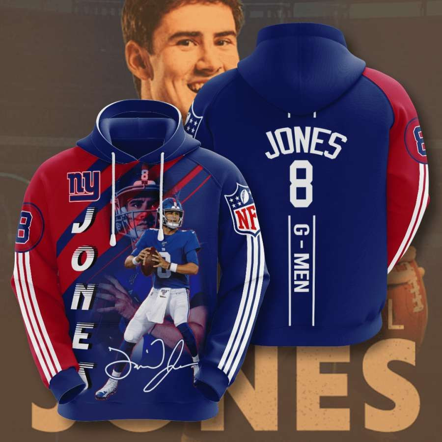 New York Giants No1347 Custom Hoodie 3D