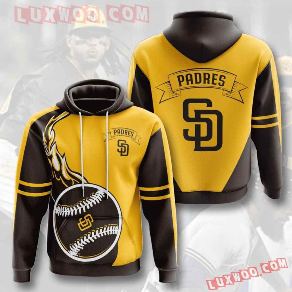 Mlb San Diego Padres 3d Hoodies Printed Zip Hoodies Sweatshirt Jacket 2021