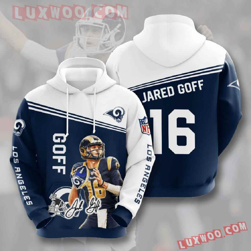 Nfl Los Angeles Rams 3d Hoodies Printed Zip Hoodies Sweatshirt Jacket  2021