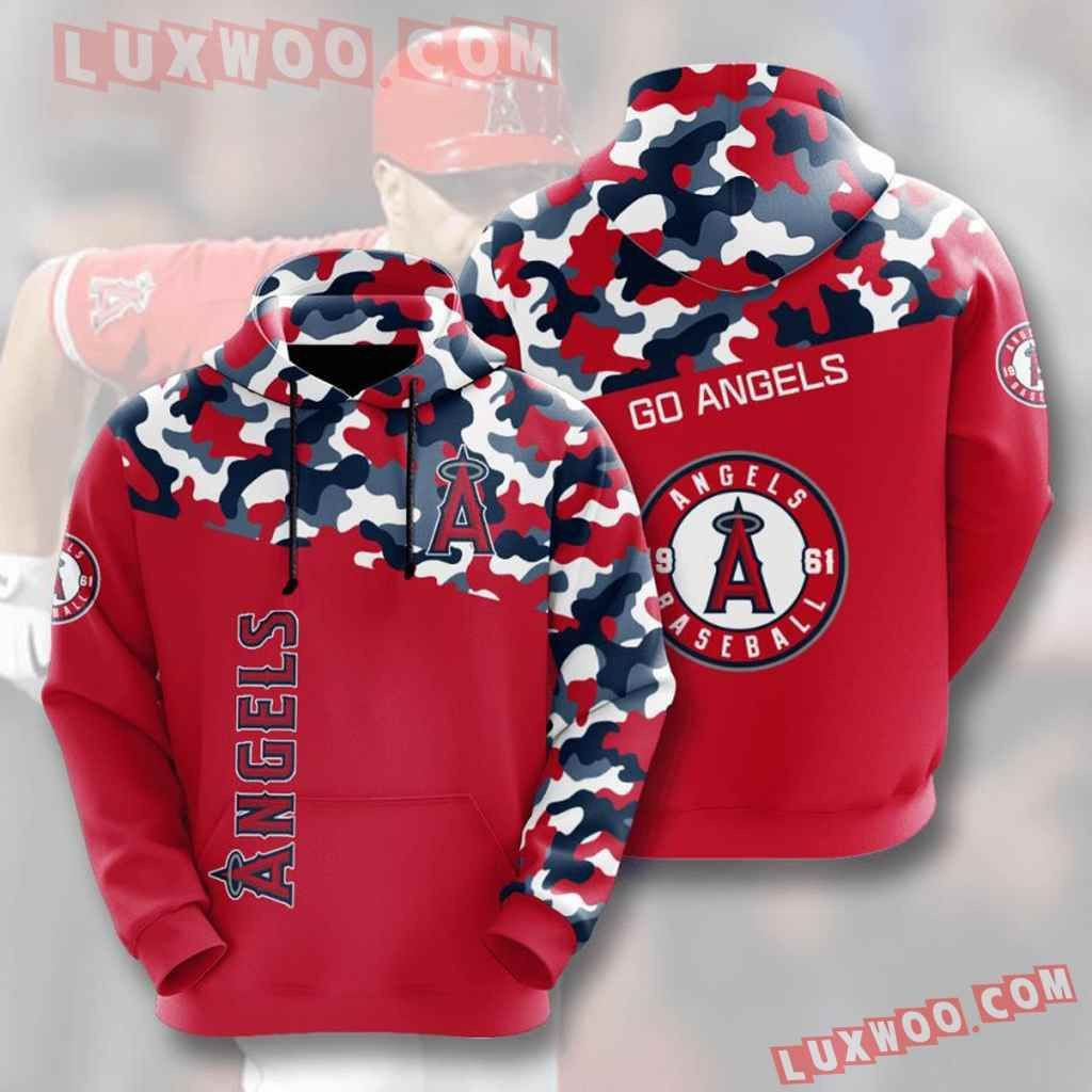 Mlb Los Angeles Angels 3d Hoodies Printed Zip Hoodies Sweatshirt Jacket  2021