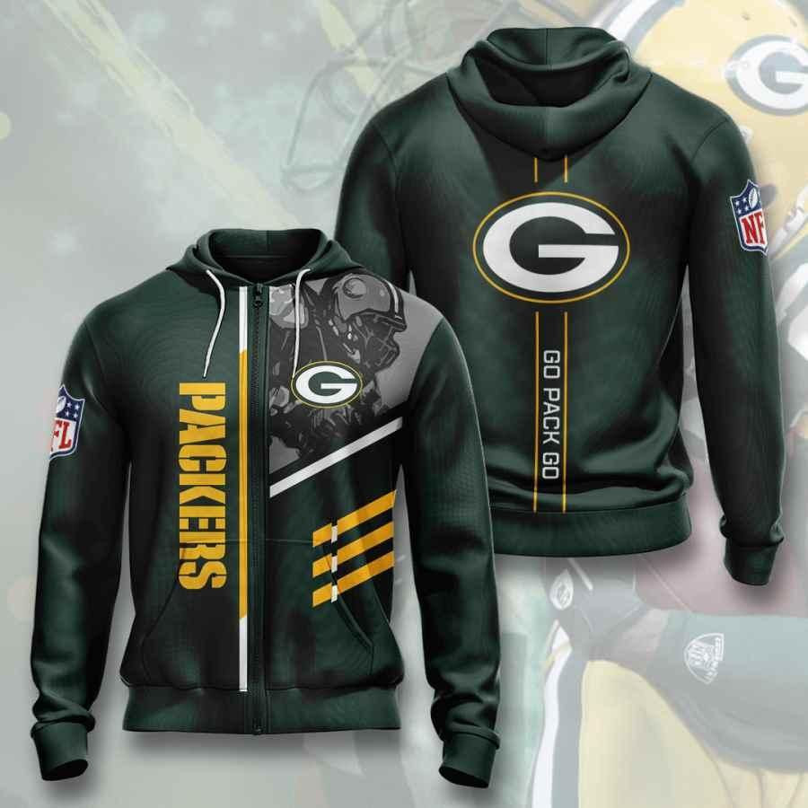 Sports American Football Nfl Green Bay Packers Usa 162 Hoodie 3D Size S to 5XL