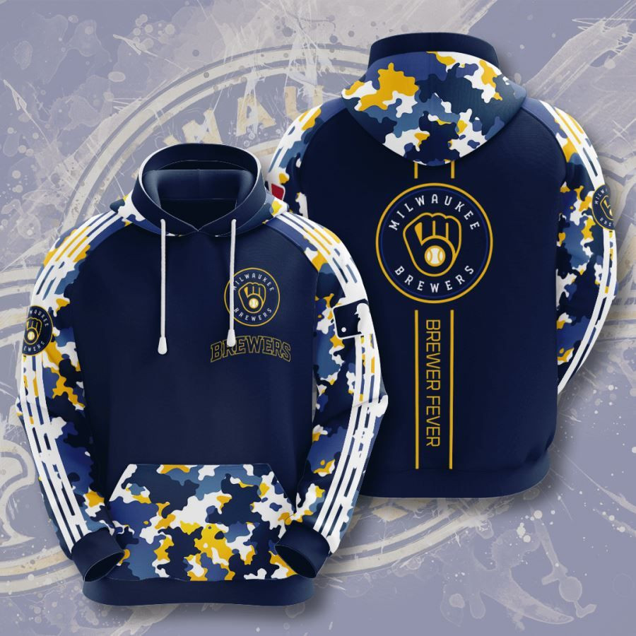 Milwaukee Brewers No1188 Custom Hoodie 3D