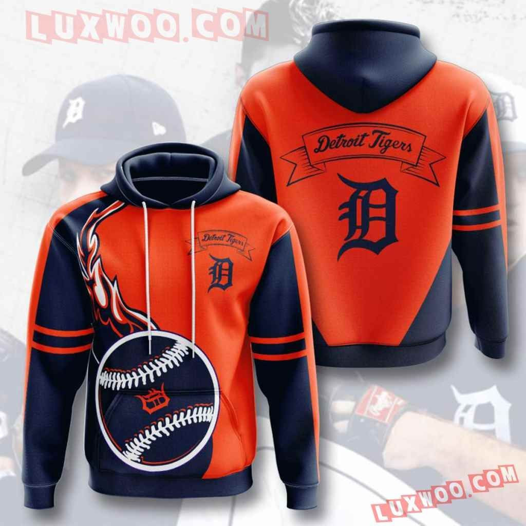 Mlb Detroit Tigers 3d Hoodies Printed Zip Hoodies Sweatshirt Jacket  2021