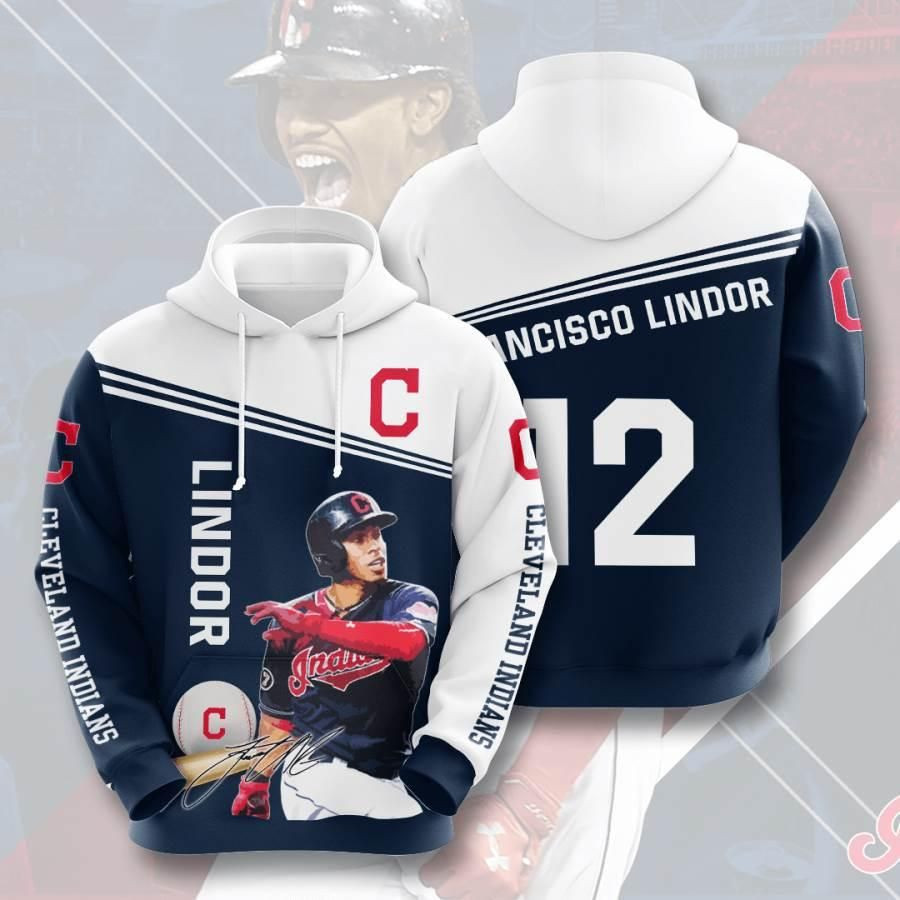 Sports Baseball Mlb Cleveland Indians Usa 445 Hoodie 3D Size S to 5XL