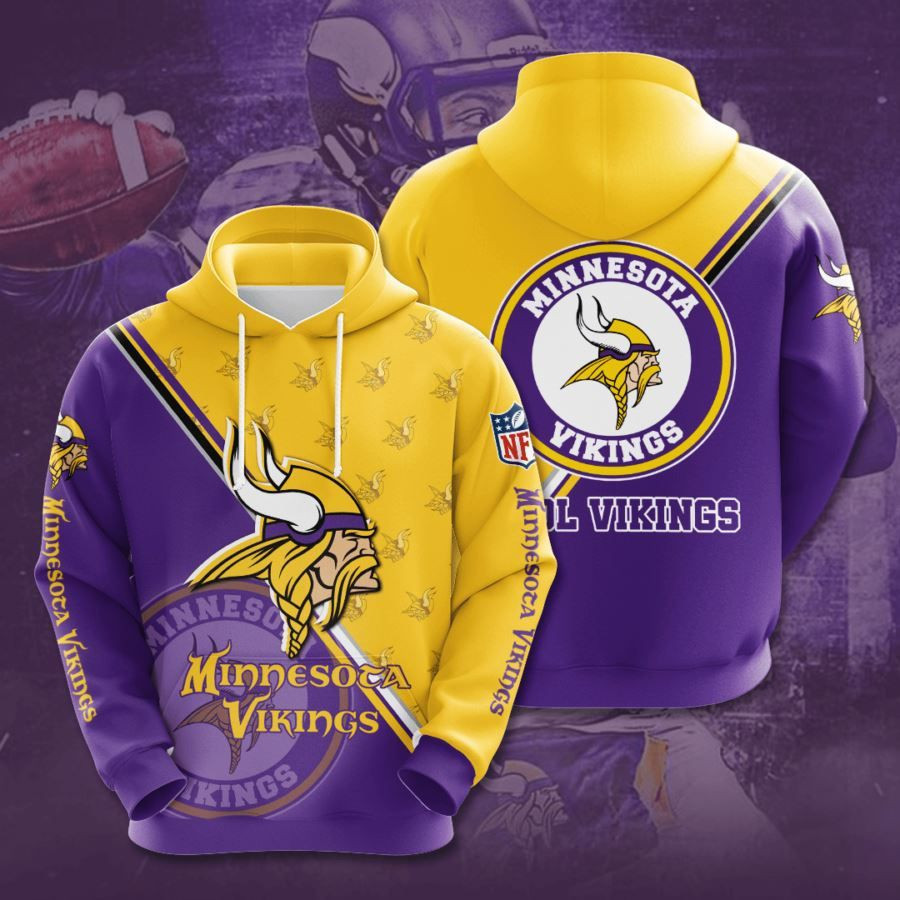 Minnesota Vikings No1237 Custom Hoodie 3D