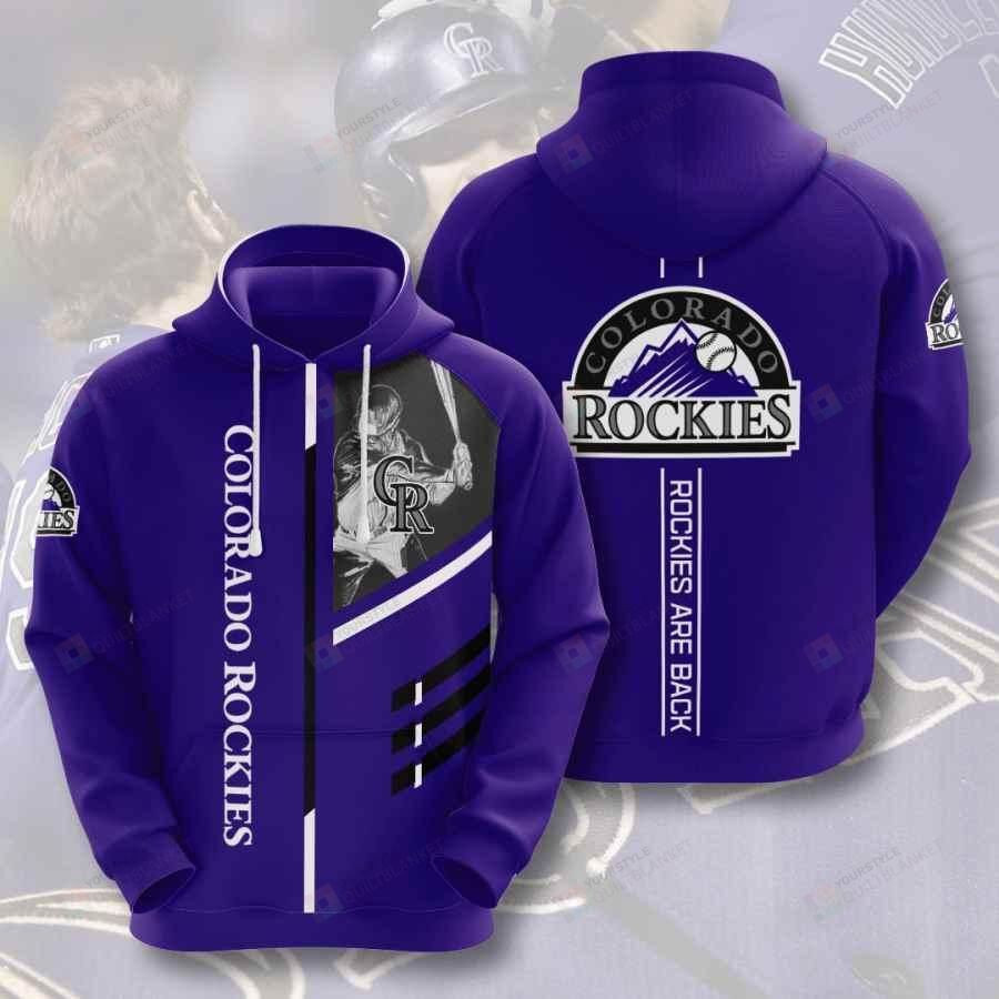 Sports Baseball Mlb Colorado Rockies 3D All Over Print Hoodie, Zip-up Hoodie