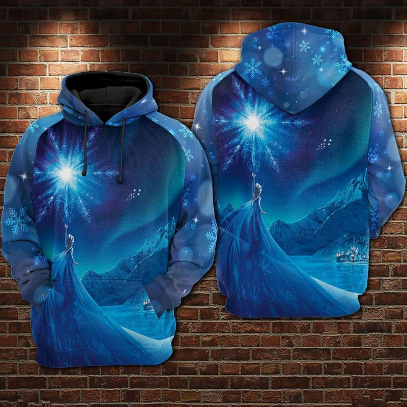 Disney Gifts Disney Frozen Power Of Elsa Frozen Hoodie Elsa Hoodie 3D Unisex Hoodie