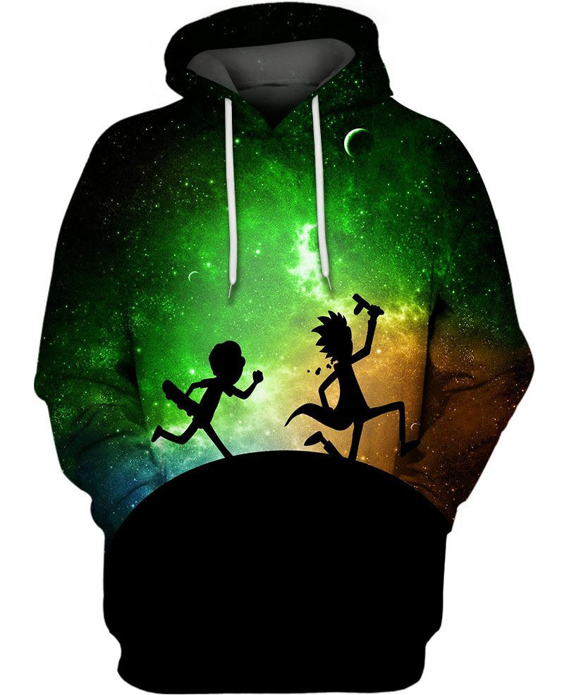 RICk and MoRTy GalAXy Unisex Size Hoodie