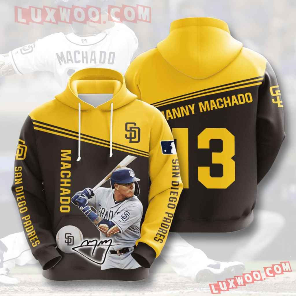 Mlb San Diego Padres 3d Hoodies Printed Zip Hoodies Sweatshirt Jacket  2021