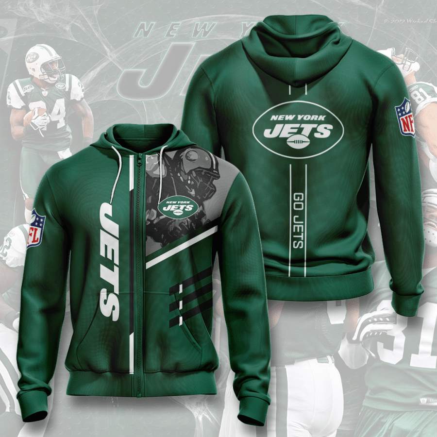 New York Jets Men And Women 3D Full Printing Zip Hoodie New York Jets 3D Full Printing Shirt