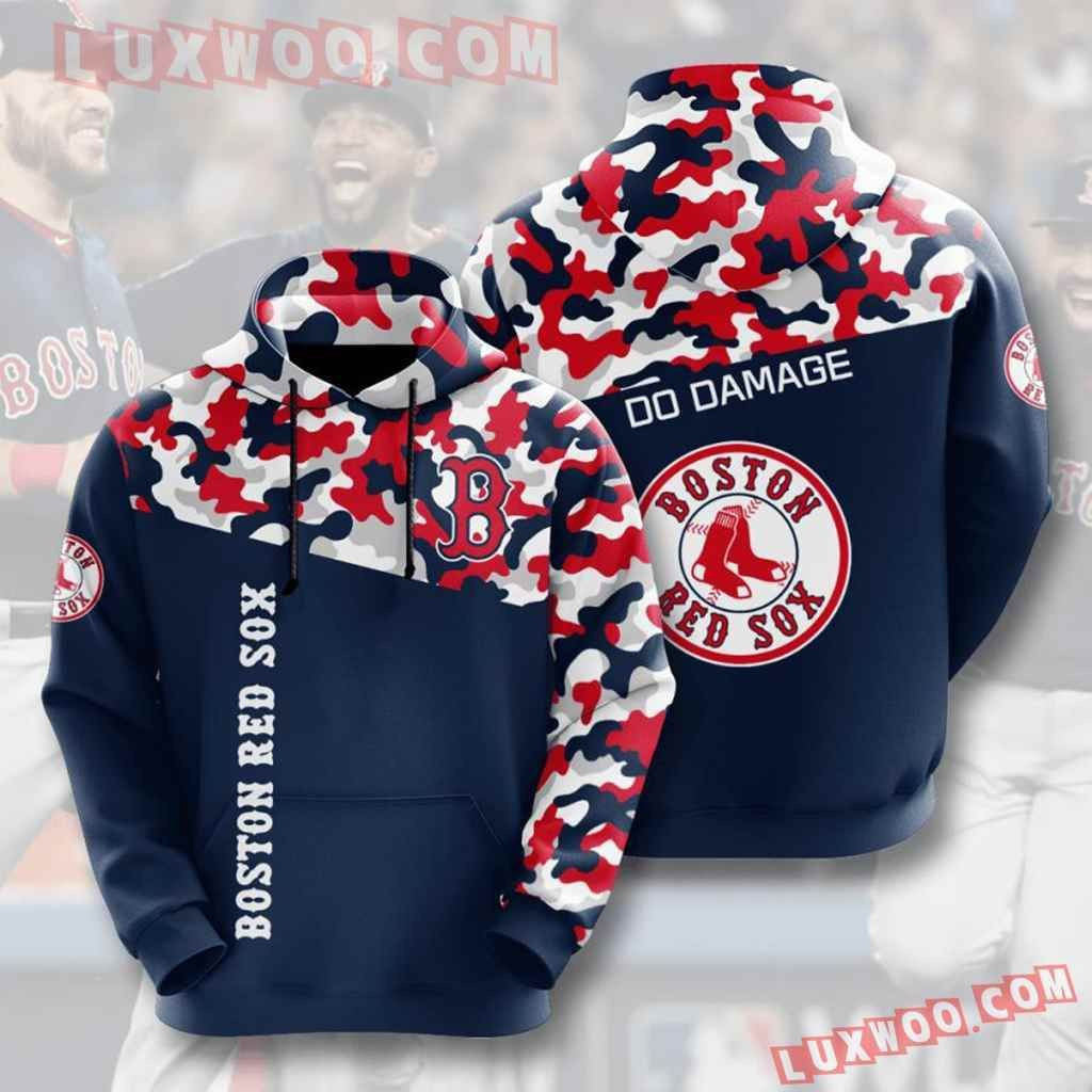 Mlb Boston Red Sox 3d Hoodies Printed Zip Hoodies Sweatshirt Jacket 2021