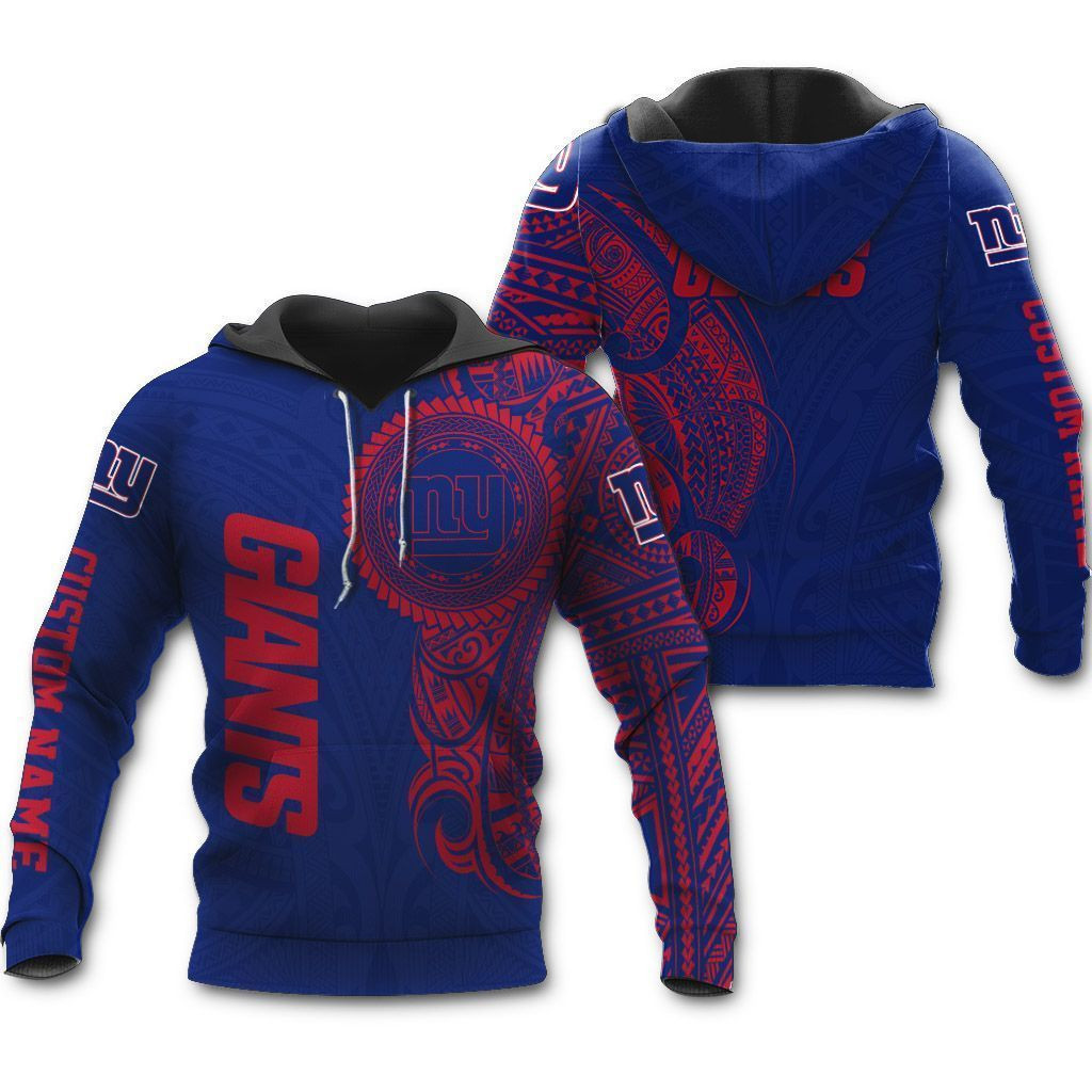 New York Giants Polynesian Design Custom Design Personalized T Shirts Sweatshirt Zip Up Hoodie Zipper Mens Womens Shirt