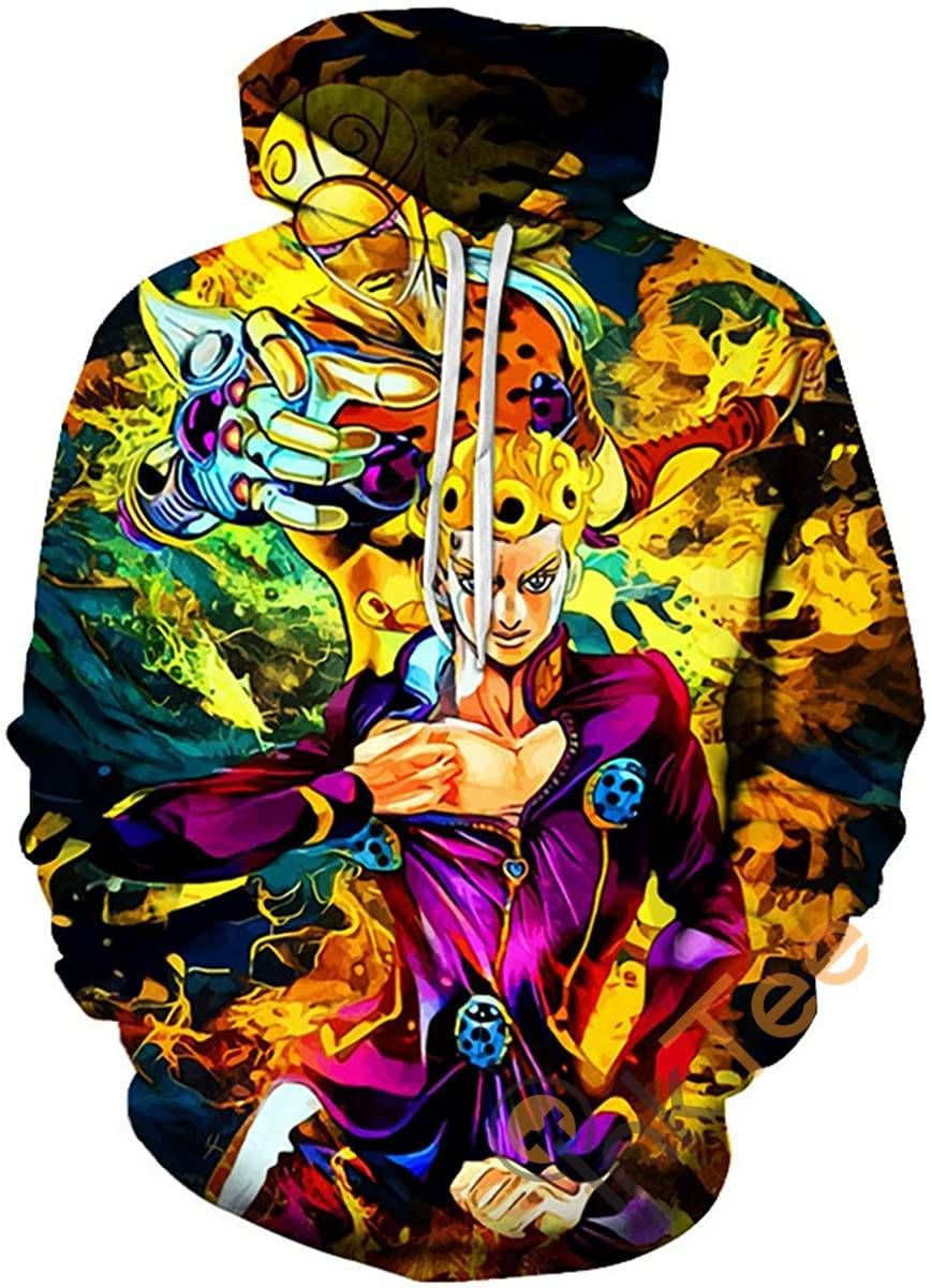 Cosplay Jojo39s Bizarre Adventure Print Pullover With Front Pocket Sku123 Hoodie 3D