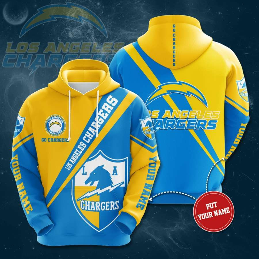 Personalized Los Angeles Chargers No1033 Custom Hoodie 3D