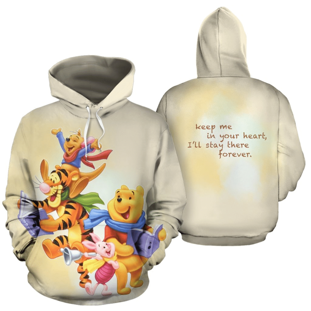 Winnie The Pooh Keep Me In Your Heart I ll Stay Forever Unisex Hoodie