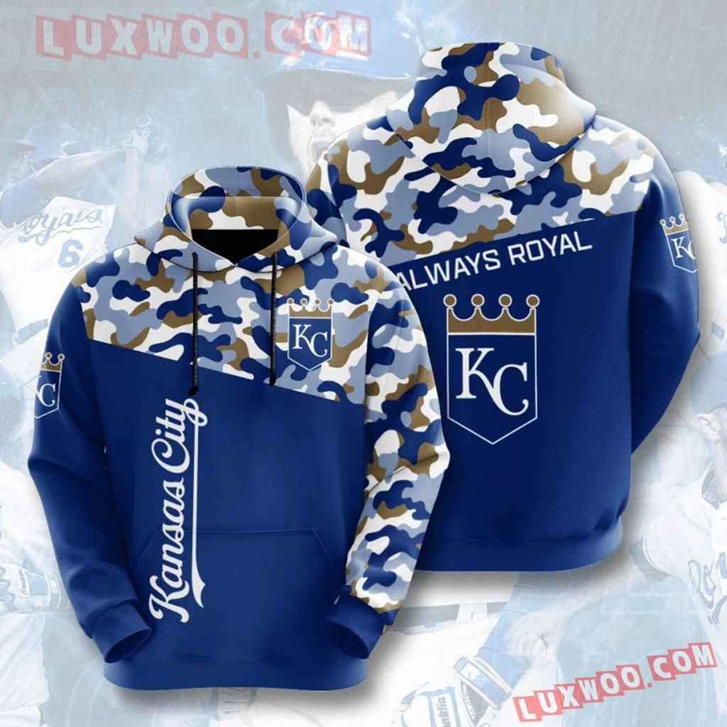 Mlb Kansas City Royals 3d Hoodies Printed Zip Hoodies Sweatshirt Jacket  2021