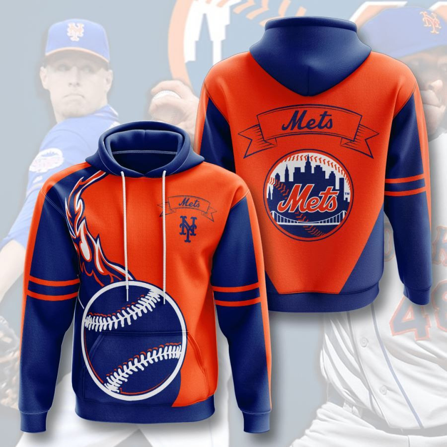 New York Mets No1403 Custom Hoodie 3D