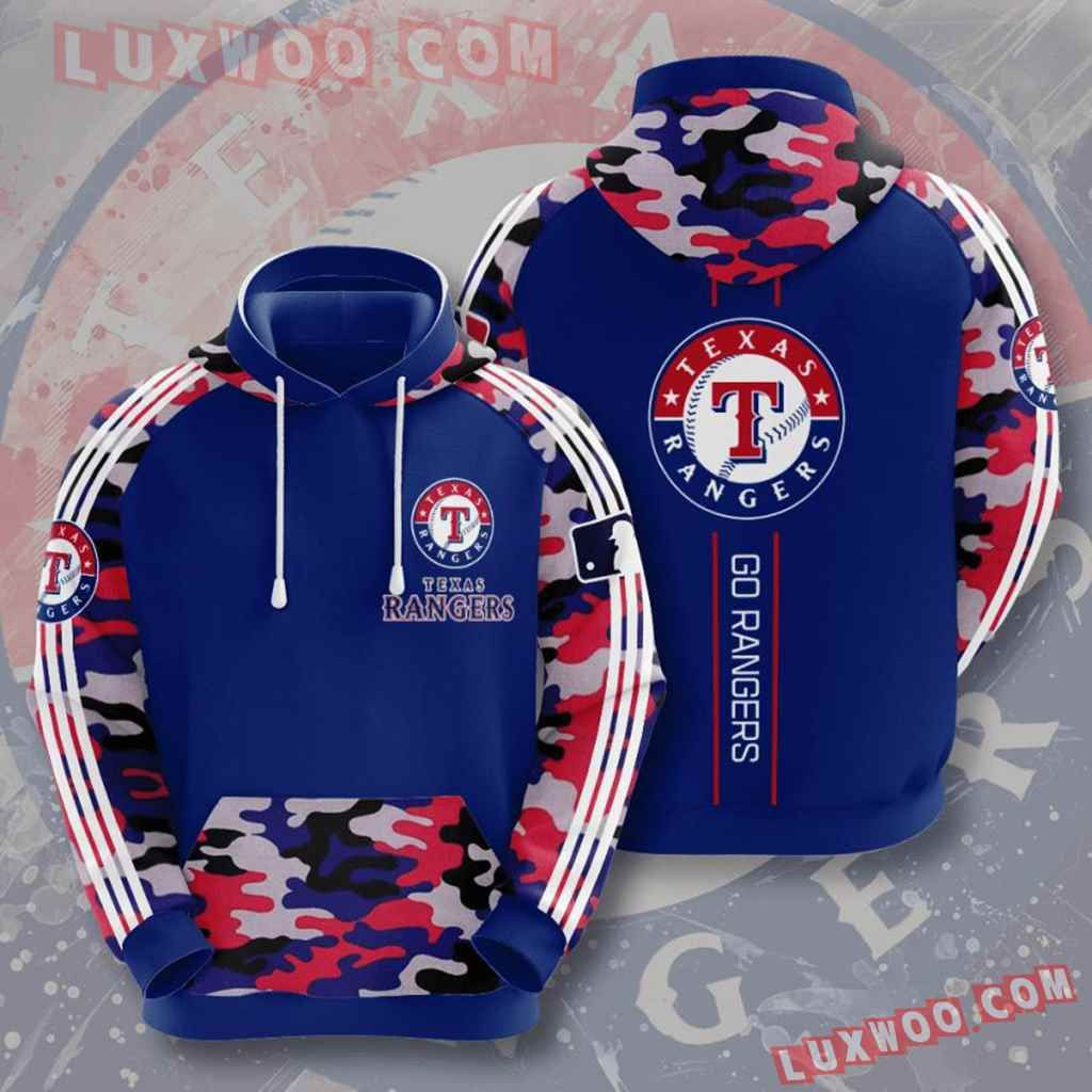 Mlb Texas Rangers 3d Hoodies Printed Zip Hoodies Sweatshirt Jacket 2021