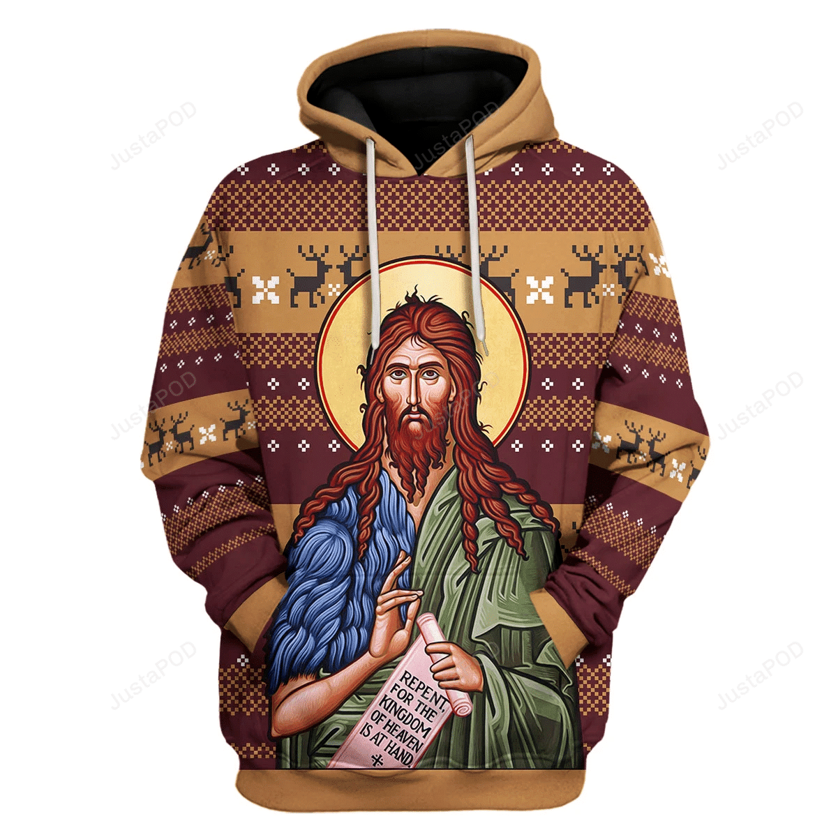 St. John 3D All Print Hoodie, Zip- Up Hoodie