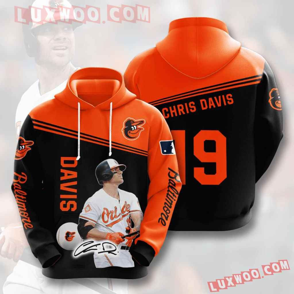 Mlb Baltimore Orioles 3d Hoodies Printed Zip Hoodies Sweatshirt Jacket 2021