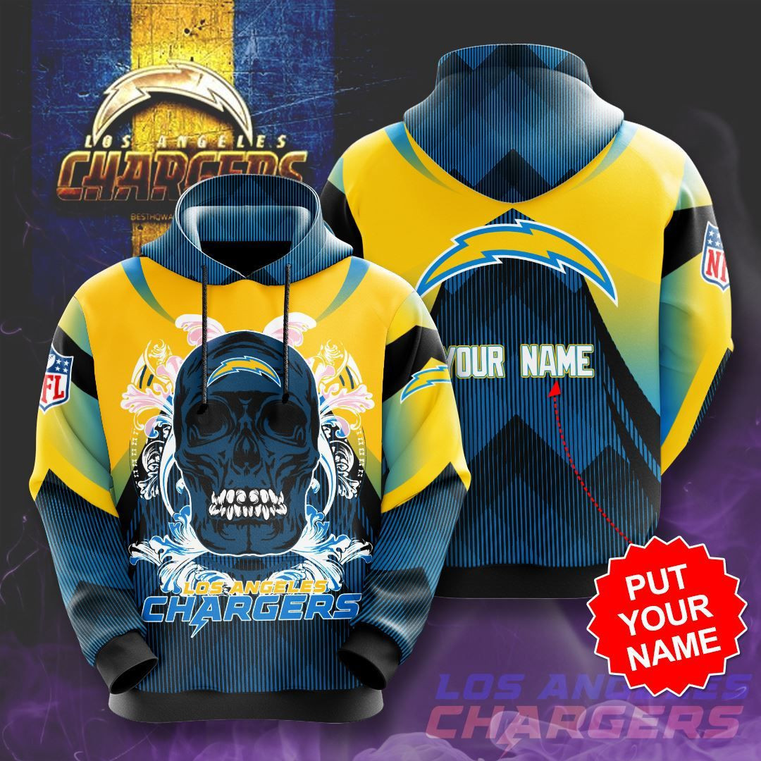 Personalized Los Angeles Chargers No1035 Custom Hoodie 3D