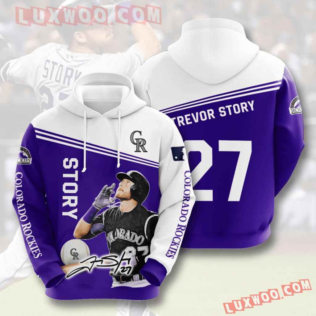 Mlb Colorado Rockies 3d Hoodies Printed Zip Hoodies Sweatshirt Jacket  2021