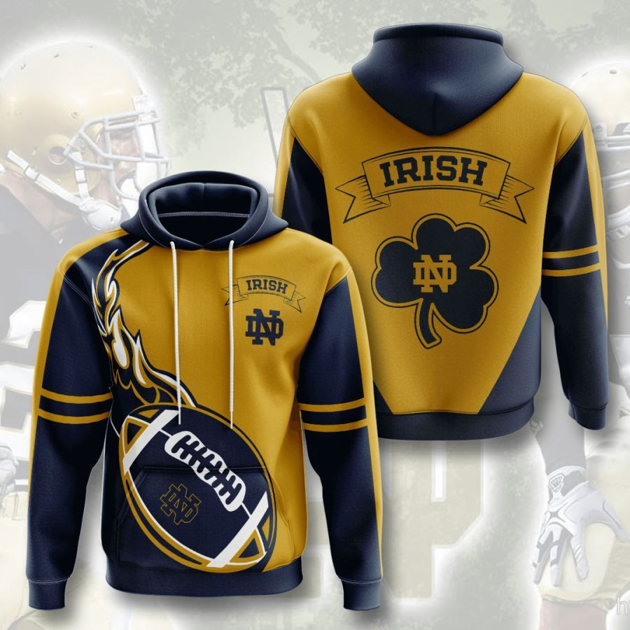 Notre Dame Fighting Irish No1497 Custom Hoodie 3D