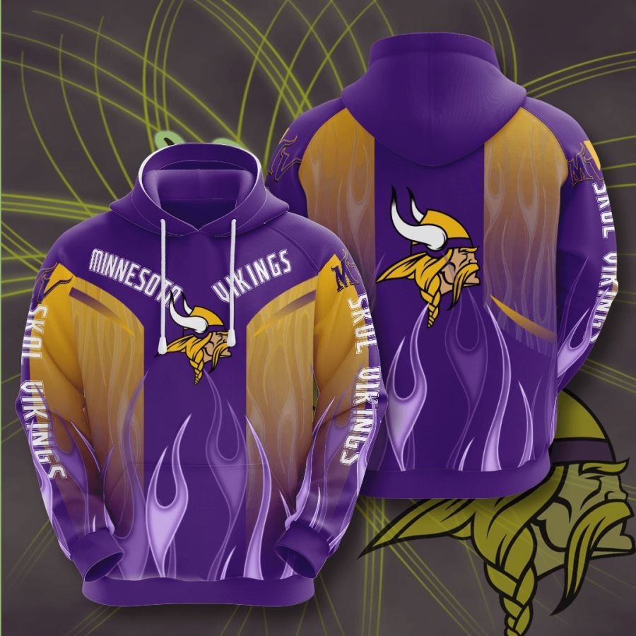 Minnesota Vikings No1233 Custom Hoodie 3D