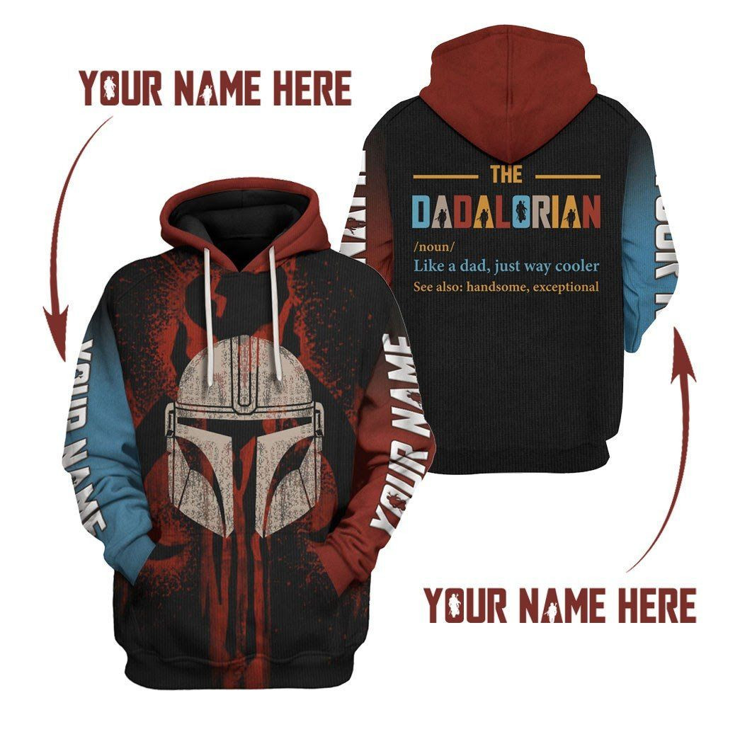 Gift For Star Wars Fan Star Wars DADALORIAN Like A Dad Unisex Hoodie