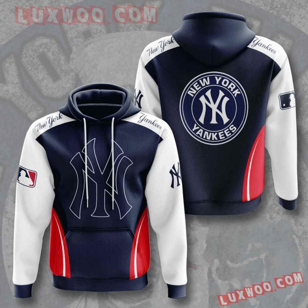 Mlb New York Yankees 3d Hoodies Printed Zip Hoodies Sweatshirt Jacket 2021