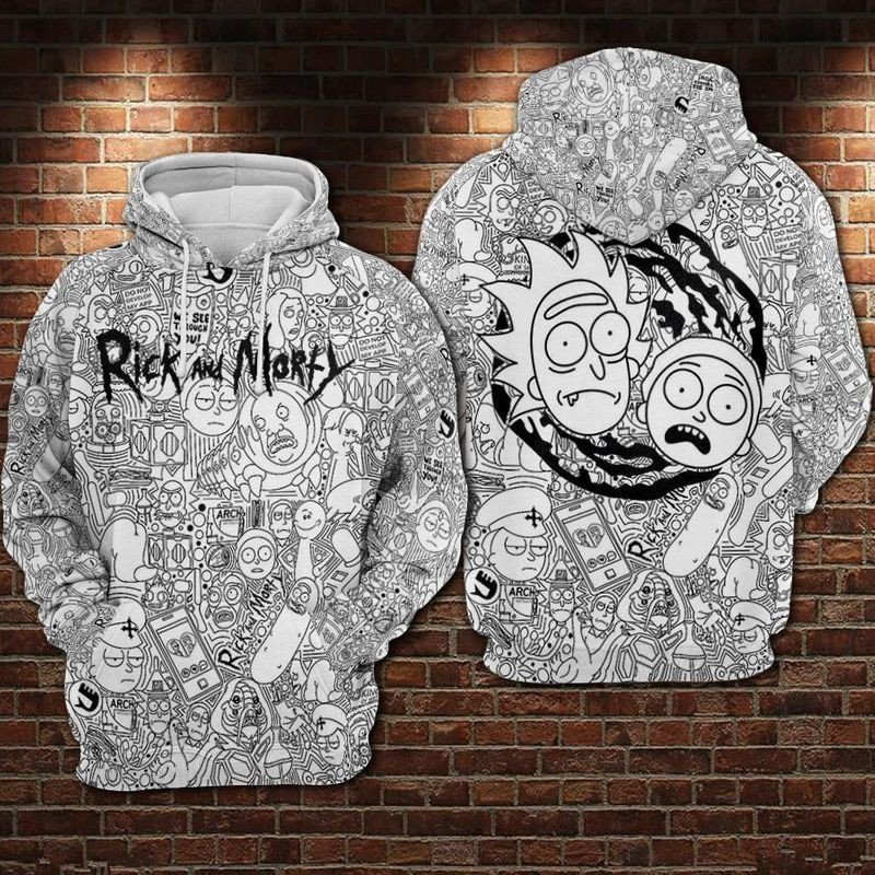 DoodLe RiCk and MoRty Unisex Hoodie