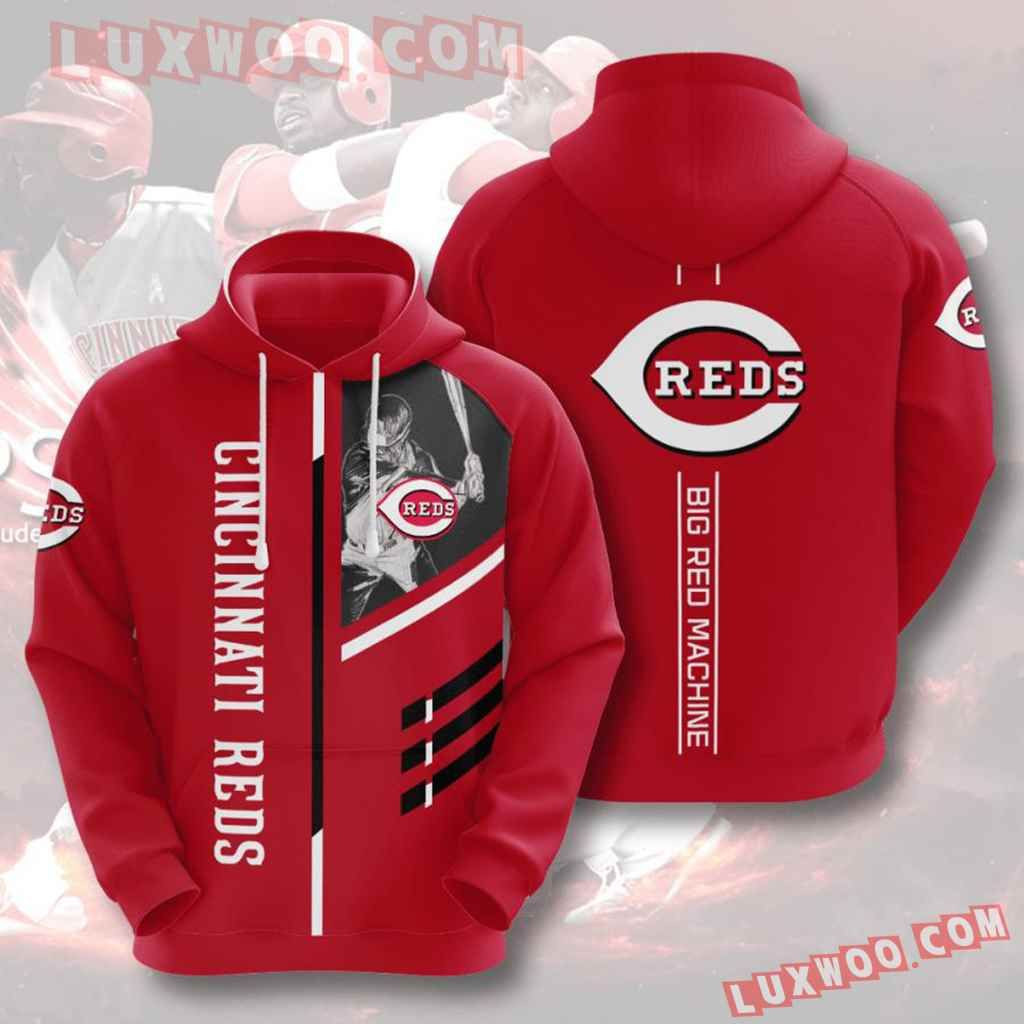 Mlb Cincinnati Reds 3d Hoodies Printed Zip Hoodies Sweatshirt Jacket  2021